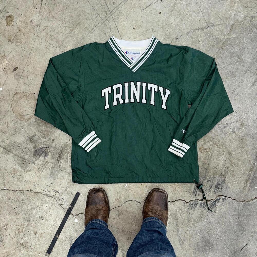 super cool trinity rocks vintage champion windbreaker